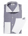 The Glenny Contrast City Shirt, 2-fold Italian Cotton
