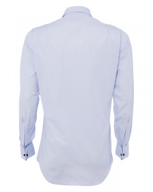 The Egyptian Cotton "Pharaoh Class" Shirt in Blue with White Stripe