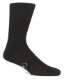 The "Burnham Thorpe" 100% Cashmere Calf-length Sock in Mysteron Black