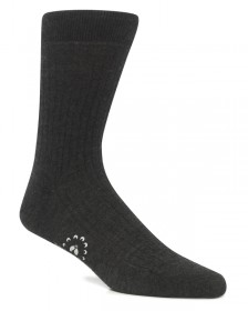 The "Burnham Thorpe" 100% Cashmere Calf-length Sock in Eminence Grise